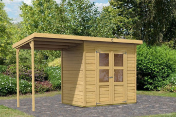  Karibu | Tuinhuis Merseburg 3 met Overkapping 209808-31